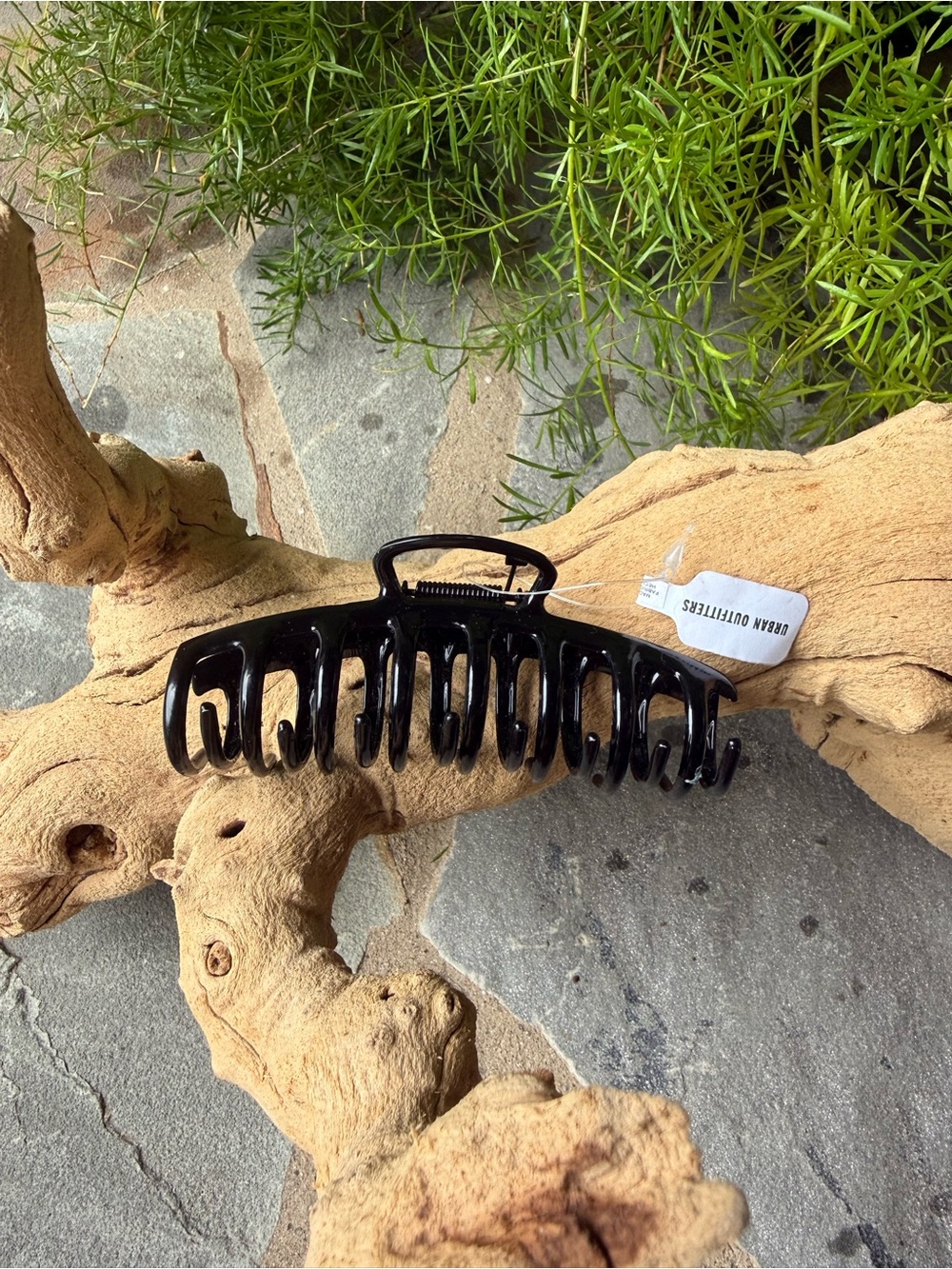 New🌟Urban Outfitters-Black Glossy Jumbo Hair Claw